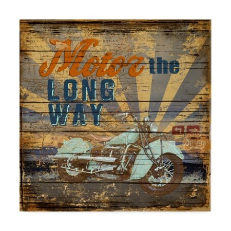 Trademark Fine Art Art Licensing Studio 'Motor The Way' Canvas Art, 24x24 ALI38321-C2424GG